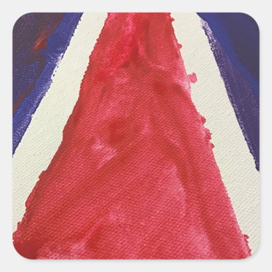 Red Triangleステッカー スクエアシール (正面)