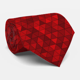 Red triangles Geometric Pattern mens modern ネクタイ