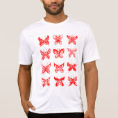 Red Tribal Butterfly Ornamental Tシャツ (正面)