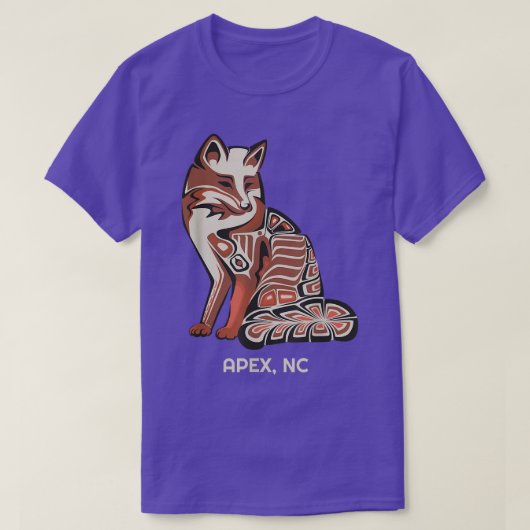 Red Tribal Fo Ape Native American Artwork Style Tシャツ (デザイン正面)