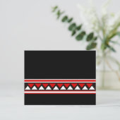 Red Tribal Trianglesポストカード ポストカード (スタンド正面)