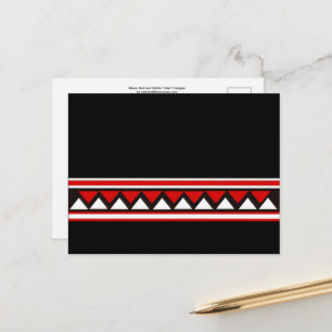 Red Tribal Trianglesポストカード ポストカード
