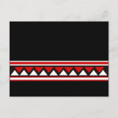 Red Tribal Trianglesポストカード ポストカード (正面)