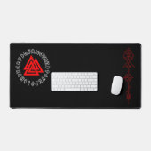 Red Triscalion Runes デスクマット (キーボード&マウス)