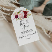Red TropicalとRomantic Thank You ギフトタグ