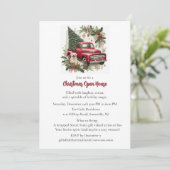 Red Truck Christmas Open House Invitation 招待状 (スタンド正面)