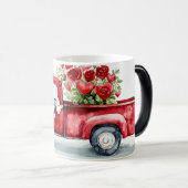 Red Truck Valentines モーフィングマグカップ (正面右)