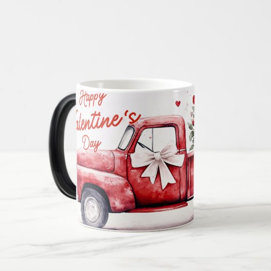 Red Truck Valentines モーフィングマグカップ (正面左)