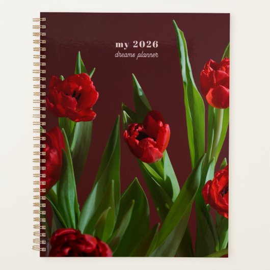 Red Tulip Dreams Planner プランナー手帳 (正面)