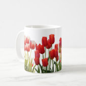 Red Tulip Flowers コーヒーマグカップ (正面左)