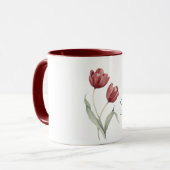 Red Tulip Flowers マグカップ (正面左)