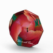 Red Tulip Macro Photo Art Block フォトブロック (右)