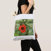 Red Tulip Tote Bag トートバッグ (クローズアップ)