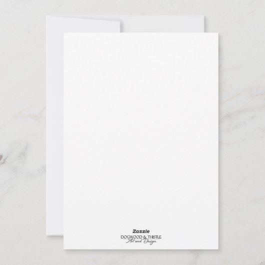 Red Tulips and Greenery シーズンカード (裏面)