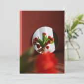 Red Tulips “Be My Valentine?” Modern Valentine's シーズンカード (スタンド正面)