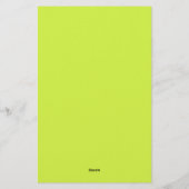 Red Tulips Border Yellow Green Stationery 便箋 (裏面)