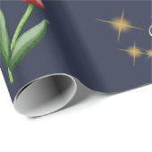 Red Tulips & Gold Stars Gorgeous  ラッピングペーパー (ロールコーナー)