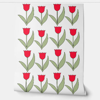 Red Tulips springtime all year 壁紙