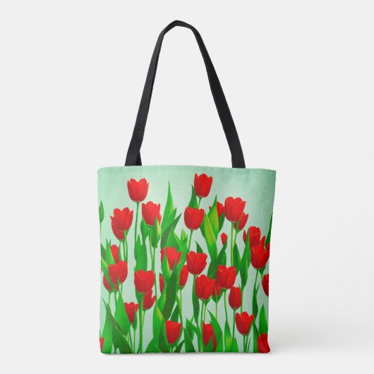 Red Tulips Tote Bag トートバッグ (裏面)