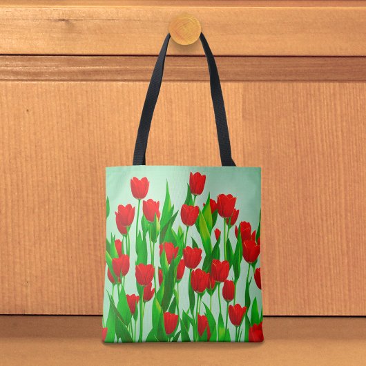 Red Tulips Tote Bag トートバッグ