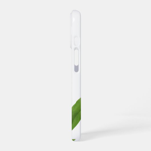 Red Tulips with Greenery iPhone 16ケース (左側面)