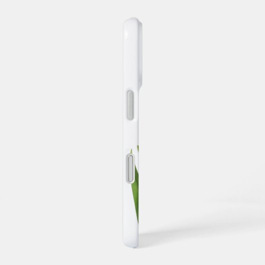 Red Tulips with Greenery iPhone 16ケース (右側面)