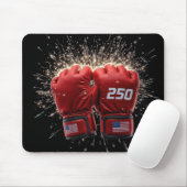 Red UFC Fight Glove For USA 250誕生日 マウスパッド (マウス)