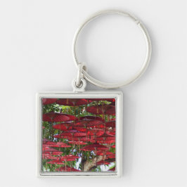 Red Umbrellas in the Sky - Asian Keychain キーホルダー