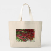Red Umbrellas in the Sky - Asian Tote Bag ミニトートバッグ (裏面)