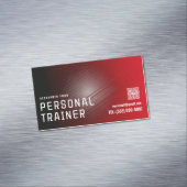 Red Urban Texture Personal Trainer Business Card – マグネット名刺 (インサイチュ)