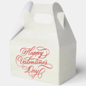 Red Valentines Day Calligraphy フェイバーボックス (正面)