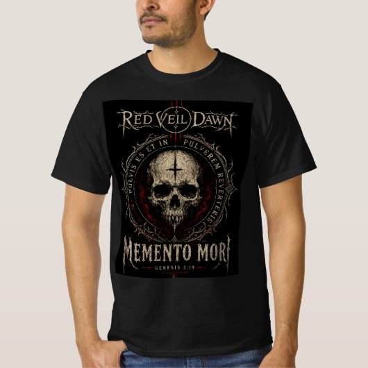 RED VEIL DAWN - モメント・モリ Tシャツ (正面)