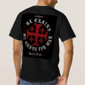 RED VEIL DAWN - 信仰の戦士 Tシャツ (裏面)