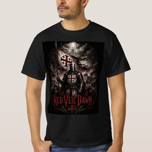 RED VEIL DAWN - 十字軍 Tシャツ (正面)
