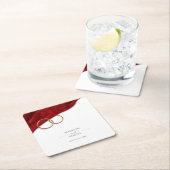 Red Velvet Wedding Coaster スクエアペーパーコースター (インサイチュ)
