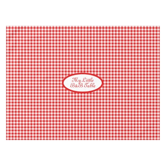 Red Vichy pattern for Business, B&B，レストラン テーブルクロス (正面(横))