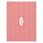 Red Vichy pattern for Business, B&B，レストラン テーブルクロス (正面)