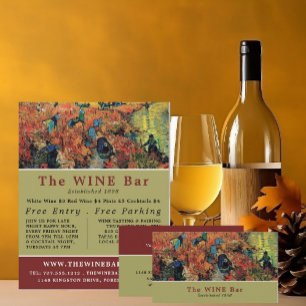Red Vineyards, Van Gogh, Wine Bar/Winery チラシ