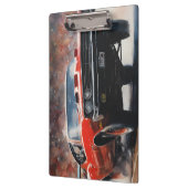 Red Vintage Muscle Car クリップボード (左)