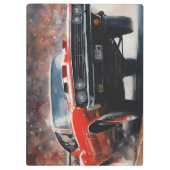 Red Vintage Muscle Car クリップボード (裏面)
