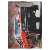 Red Vintage Muscle Car クリップボード (正面)