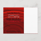 Red Vortex 50誕生日日付を保存2 案内ポストカード (裏面)