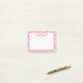 Red Watercolor Heart ポストイット (デスク上)