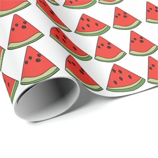 Red Watermelon Slices  ラッピングペーパー (ロールコーナー)