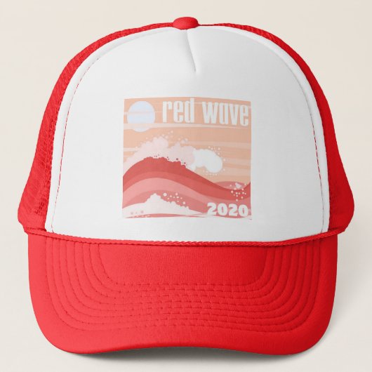 RED WAVE 2020 - CONSERVATIVE/TRUMP/MAGA/KAG キャップ (正面)