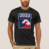 RED WAVE 2022中期選挙USA Tシャツ (正面)
