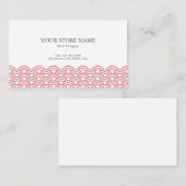 Red Waves "Seigaiha" WAGARA 名刺 (正面/裏面)