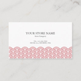 Red Waves "Seigaiha" WAGARA 名刺