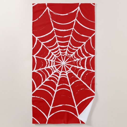 Red Web ビーチタオル (正面)