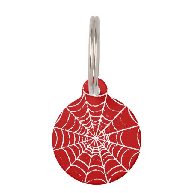 Red Web ペット　ネームタグ (正面)